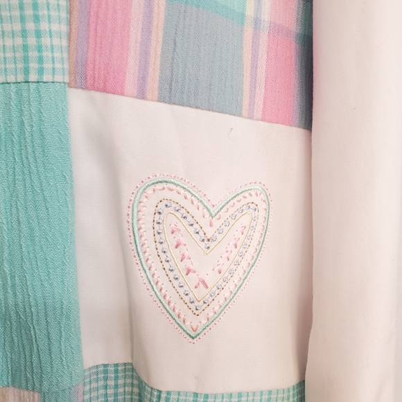 Vintage Koret Cottage Grannycore Patchwork Embroidered Zip Jacket - Picture 6 of 14